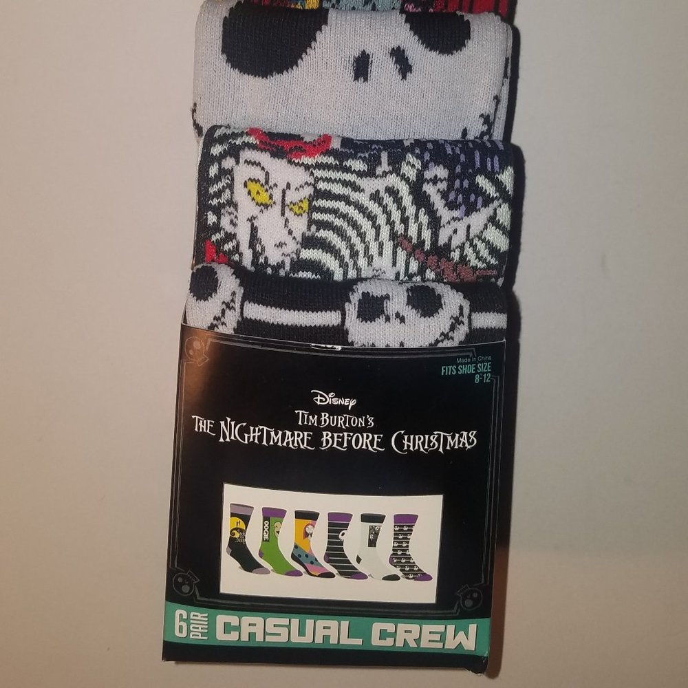 the nightmare before christmas mens  crew socks